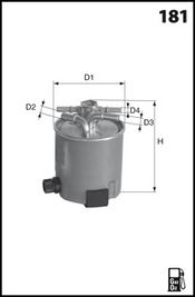 LUCAS FILTERS Polttoainesuodatin LFDF167